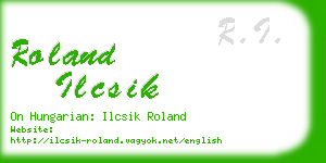 roland ilcsik business card